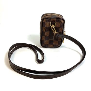 LOUIS VUITTON Shoulder Bag N61738 Damier canvas Brown Damier Etui Okapi Women Used Authentic